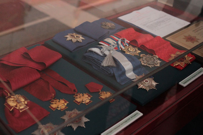Открытие выставки, посвященной народному артисту СССР Владимиру Зельдину, в Центральном музее вооруженных сил